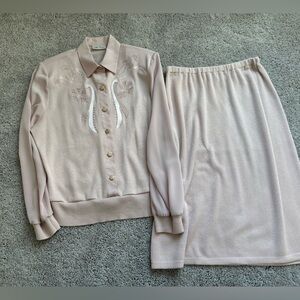Philippe Marques vintage blouse sweater suit business casual classy size 12 14